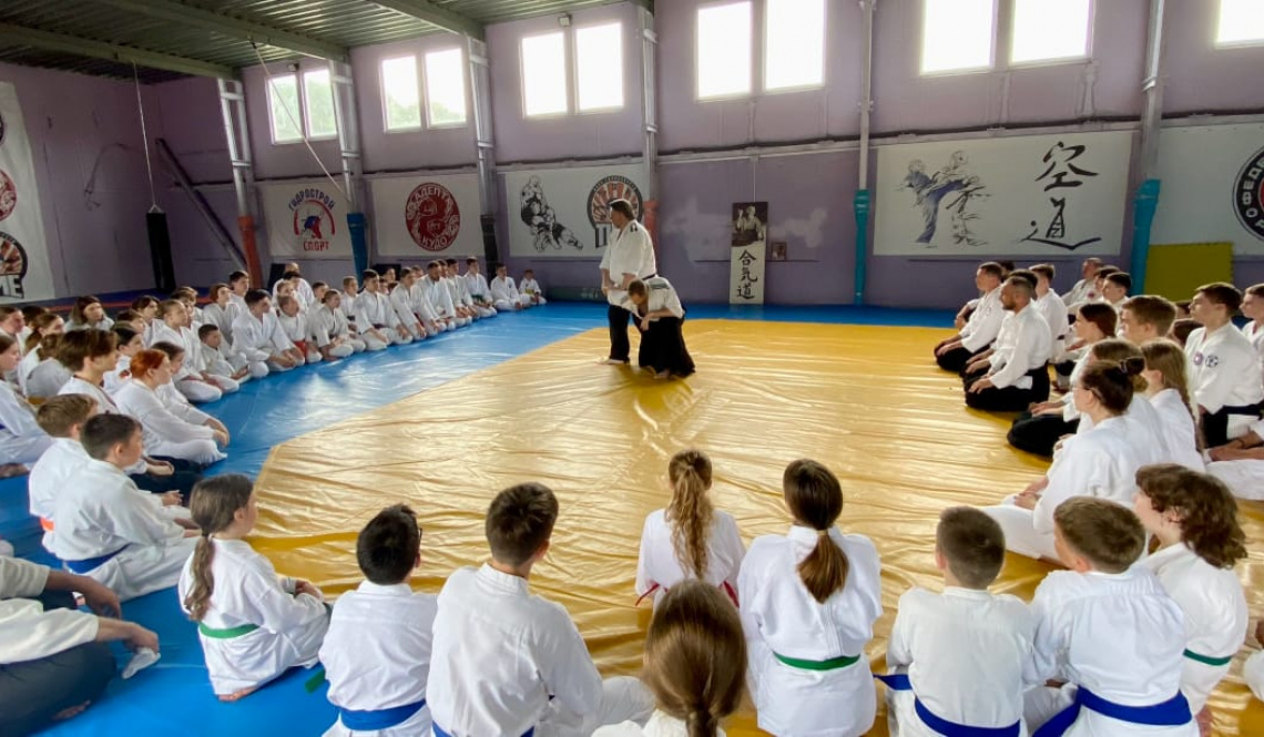 Артемовские спортсмены айкидо учатся у сэнсэев в Школе на юге