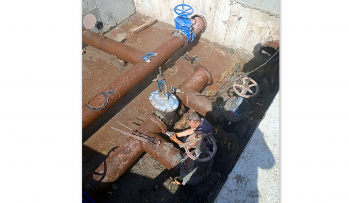 Водоканал Артемовского сообщает об отключении воды в районе станции