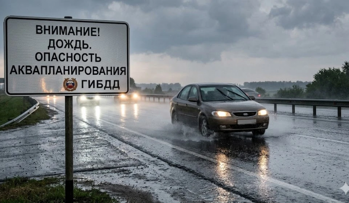 Аквапланирование: потеря управления на мокрой дороге смертельно опасно