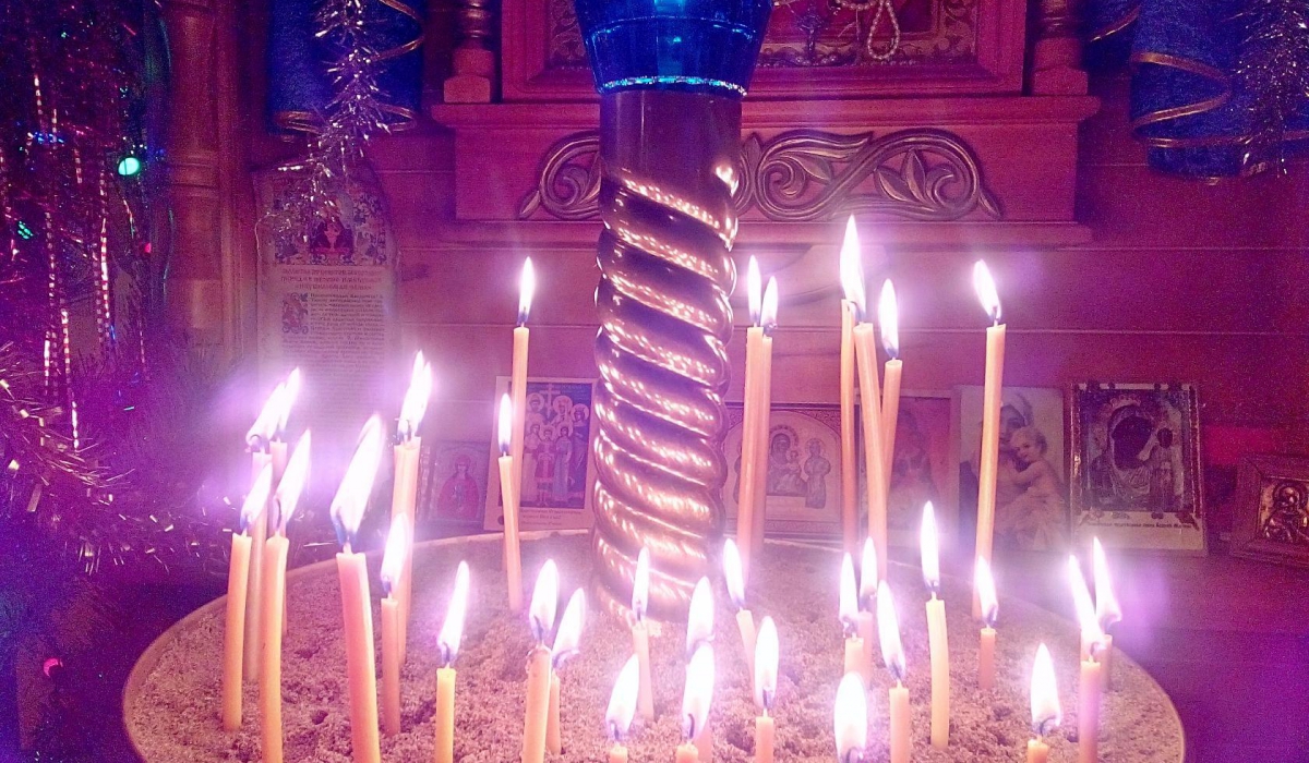 Свято-Троицкий храм в Красногвардейском в рождественские дни.