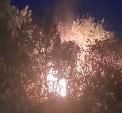 Читатель газеты стал очевидце повторного возгорания на территории бывшего Леспромхоза