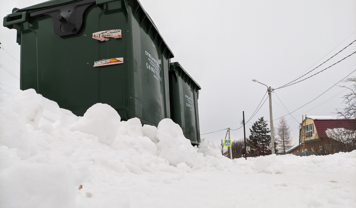 Занесенные снегом подходы к мусорным контейнерам для артемовцев сегодня стали настоящей проблемой и темой дня. 