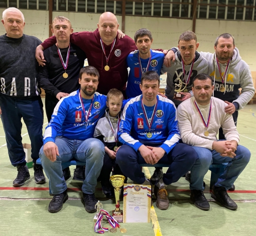 Победители первой группы среди мужчин по мини-футболу Чемпионата АГО - "Союзники"