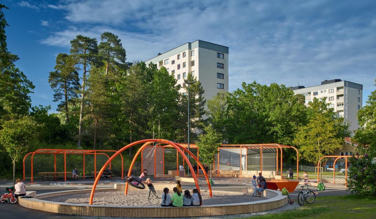 Один из эскизных проектов благоустройства жилого района Ключи по ул. Достоевского, который гипотетически может стать реальностью. 