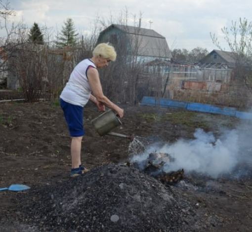 Правильно сжигайте мусор на садовых участках