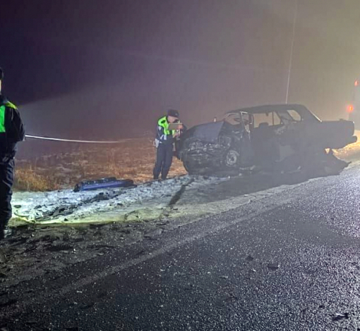 Столкновение было сильным - водитель ВАЗ погиб, водитель и пассажиры иномарки попали в больницу.